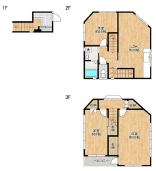 芝3丁目ハウスの間取り図