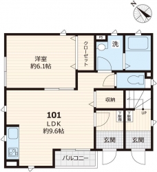 グリーンハイツの間取り図