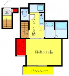 ＣＡＳＡ　ＣＯＬＬＩＮＥ２の間取り図