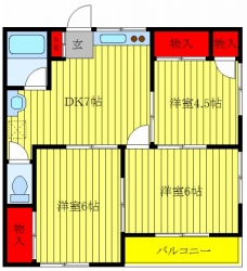 新生ハイムの間取り図