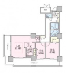 ロイヤルパークスタワー南千住の間取り図