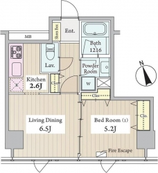 レフューム駒込の間取り図