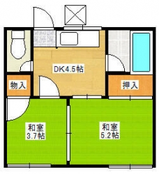 ユミカハイツの間取り図