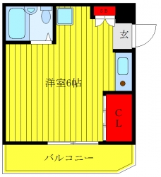 ベルメゾンムツロの間取り図