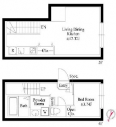 オプション坂下の間取り図