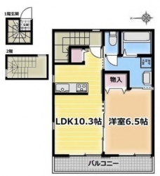 Ｂ・キャッスル十条の間取り図