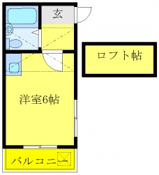 レオパレス赤羽第6の間取り図