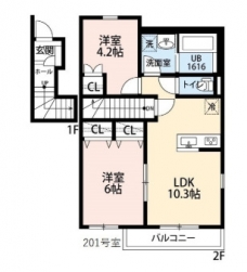 コントレイルⅡの間取り図