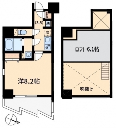オモチデ扇大橋の間取り図