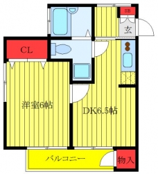 冨田荘の間取り図