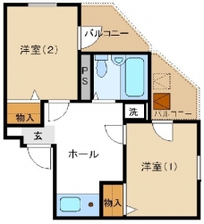 ミングルＡＰ．高島平一番館の間取り図