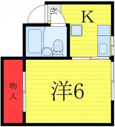 矢島ハイツの間取り図