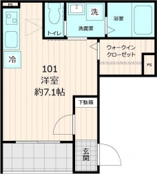 メゾン　ド　ココルソレイユの間取り図
