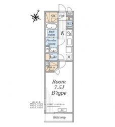 リブリ・南与野Ⅱの間取り図