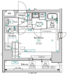 アンベリール西川口参番館の間取り図