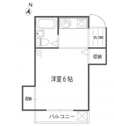 ヒュッテ水上の間取り図