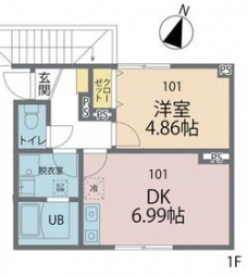 カインドネス赤羽の間取り図