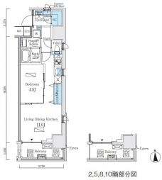 プライマル上野・稲荷町の間取り図