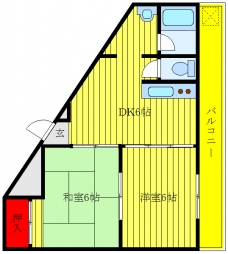 岳洋マンションの間取り図