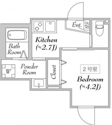 エリタージュの間取り図