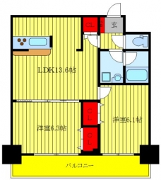 フクロク・レーヴ・マンションの間取り図