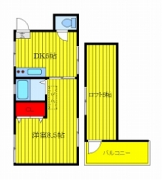 コーポ中川の間取り図