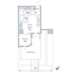 デュオフラッツ板橋大山の間取り図