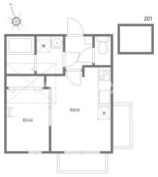 イーエルビー上十条の間取り図