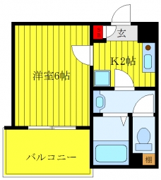 カレッジスクエア白山の間取り図