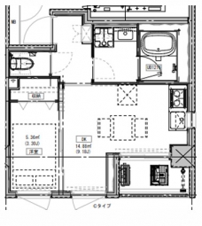 ルミーク北千住の間取り図