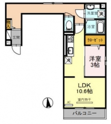 グラセフルⅢの間取り図