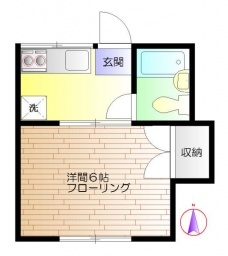 グリーンビレッヂＢ棟の間取り図