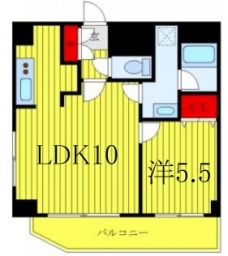 グランヴァン板橋本町Ⅱの間取り図