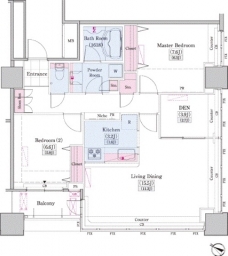 レジディアタワー上池袋（タワー棟）の間取り図