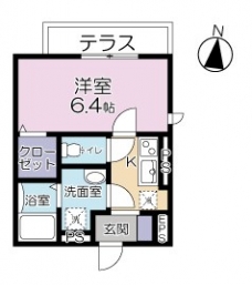 グリシーヌ上板橋の間取り図