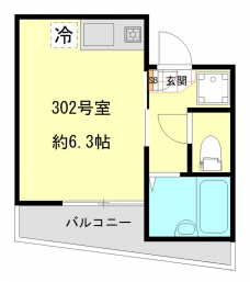 ミレアビターレ北千住の間取り図