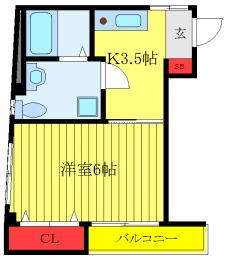 コーポヒロアネックスの間取り図