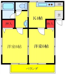 サンハイツ東神谷の間取り図