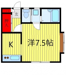ハイツ秋風の間取り図