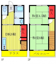 安田メゾネットの間取り図