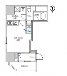 エスタート入谷Ⅰの間取り図