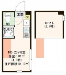ハーモニーテラス中板橋Ⅲの間取り図