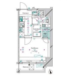 ガリシア大塚駅前の間取り図
