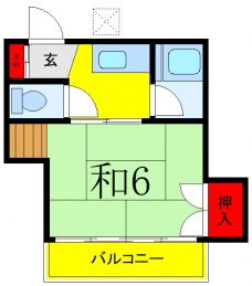 奥野ハイツの間取り図