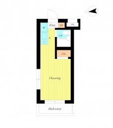 スカイコート池袋第5の間取り図