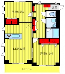 クレイン西日暮里の間取り図