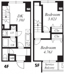 プラチナフォルム駒込の間取り図