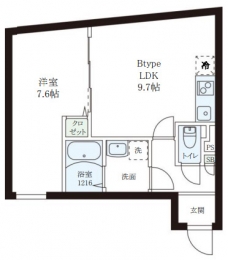レピュア小石川レジデンスⅡの間取り図