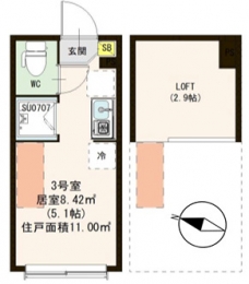 moani terraceの間取り図