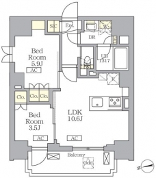 ザ・ライオンズフォーシア文京湯島の間取り図